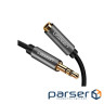 Кабель мультимедійний 3.5mm M to 3.5mm F 2.0m AV118 gray Ugreen (10594)