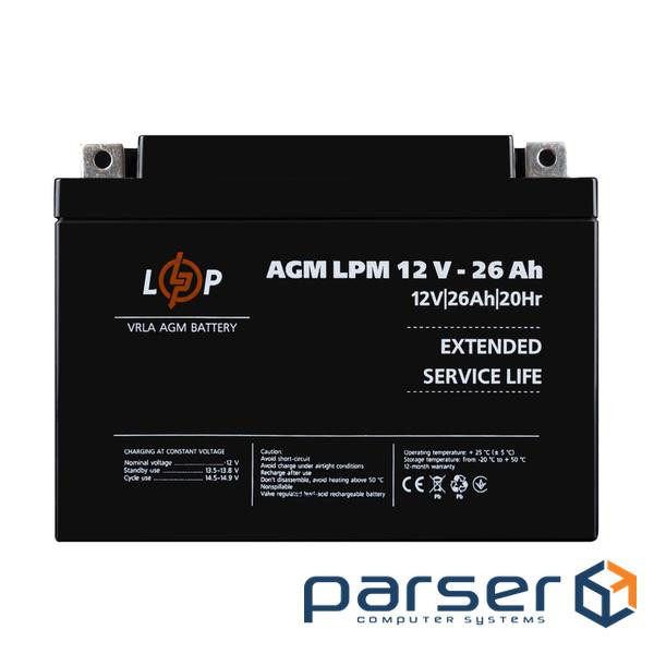 Аккумулятор AGM LPM 12V - 26 Ah (42190)