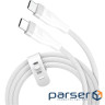 Кабель j5create JUCX18L18W-N, преміум якість, USB 2.0, C-тато/C-тато,1.8 м.