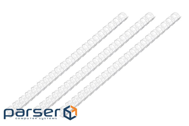 Пластикові пружини для біндера 2E, 32мм, прозорі, 50шт (2E-PL32-50CL) (2E-PL32-50CL)