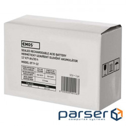 Accumulator battery Emos B9675 12V 9AH (FAST.6.3 MM) AGM