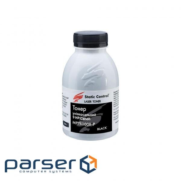 Тонер HP/Canon MPT9 Universal 1010/1012, 100г фасовка Static Control (MPT9-100B-P)