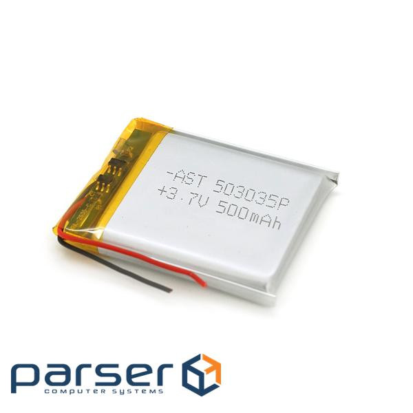 Літій-полімерний акумулятор 5*30*35mm (Li-ion 3.7В 500мА&middot,год) (503035) ) (503035)