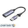 Перехідник USB/USB-C to HDMI 4K/60Hz Ugreen (40189)