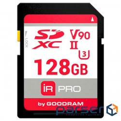 Карта пам'яті GOODRAM SDXC IRDM Pro 128GB UHS-II U3 V90 (IRP-S9B0-1280R11)
