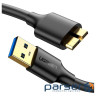 Дата кабель USB 3.0 AM to Micro B 0.5m US130 black Ugreen (10840)
