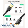 Дата кабель USB 3.0 AM to Micro B 0.5m US130 black Ugreen (10840)