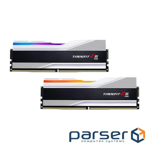 Модуль пам'яті G.SKILL Trident Z5 RGB Metallic Silver DDR5 7600MHz 32GB Ki (F5-7600J3646G16GX2-TZ5RS)