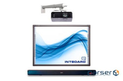Комплект по МОН Інтерактивна дошка INTBOARD + короткофокусний проєктор + монтаж + акустична (i6270) (i6270)