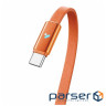 Дата кабель USB-C to USB-C 1.0m 5A 100W ultra-thin orange ColorWay (CW-CBPDCC100-OR)