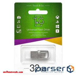 Флеш накопичувач USB 32Gb T&G Metal TG104, Silver, Type C (TG104TC-32G)