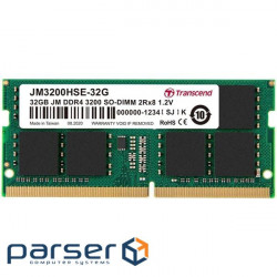 Оперативна пам'ять Transcend DDR4 32GB/3200MHz. CL22 (JM3200HSE-32G)