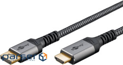 Кабель монітора-адаптер DisplayPort-HDMI M/M (HDMIекран) 3.0m,8K@60Hz v2.0/2 Textile Pl (75.07.8966)