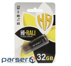 Флеш-накопичувач Hi-Rali 32 GB Stark series Black (HI-32GBSTBK)