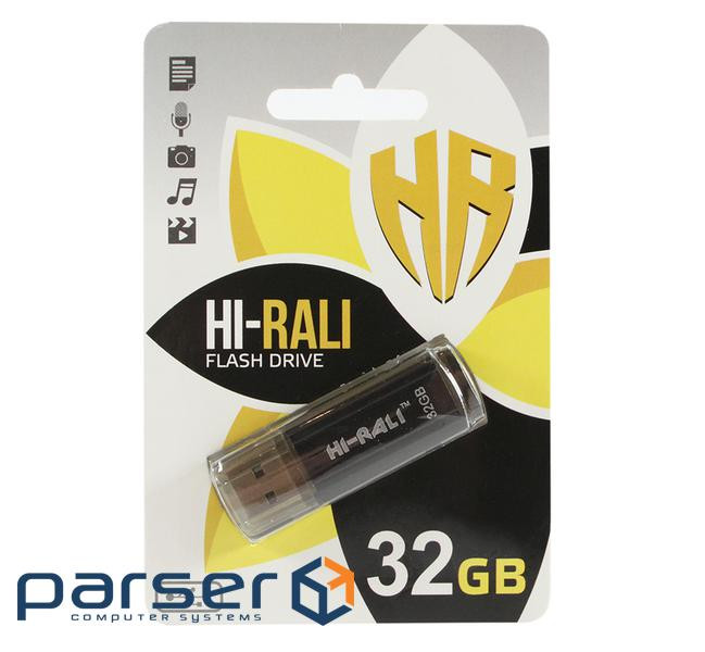 Флеш-накопичувач Hi-Rali 32 GB Stark series Black (HI-32GBSTBK)