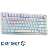 Клавіатура дротова AULA F75 White keycap KRGD red EN/UA (6948391203225)
