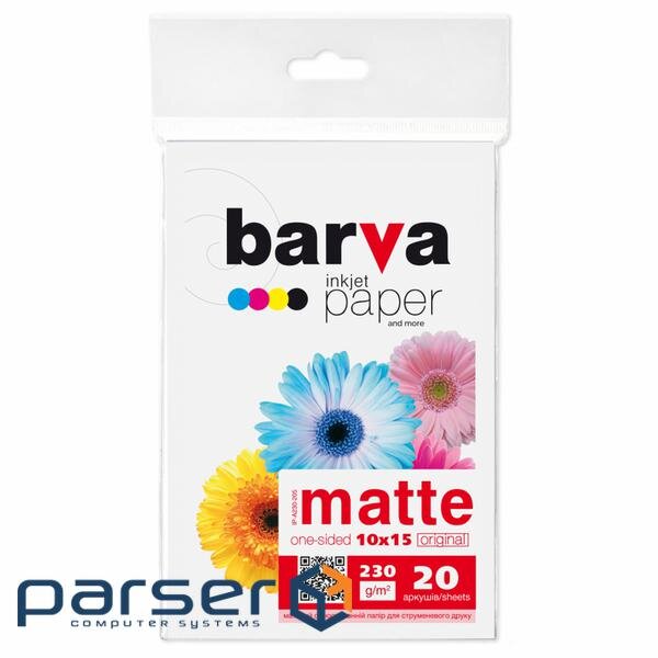 Фотопапір Barva 10x15, 230g/m2, 20c (IP-A230-205)