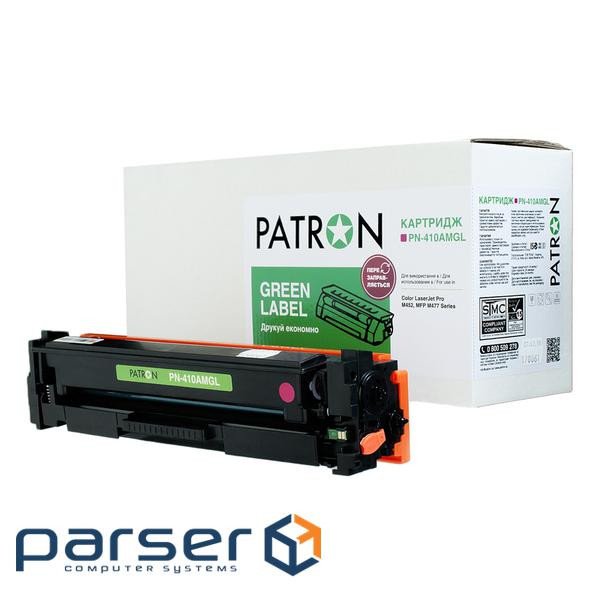 Картридж Patron HP CLJ CF413A, для Pro M452/M477 Magenta, GREEN Label (PN-410AMGL)