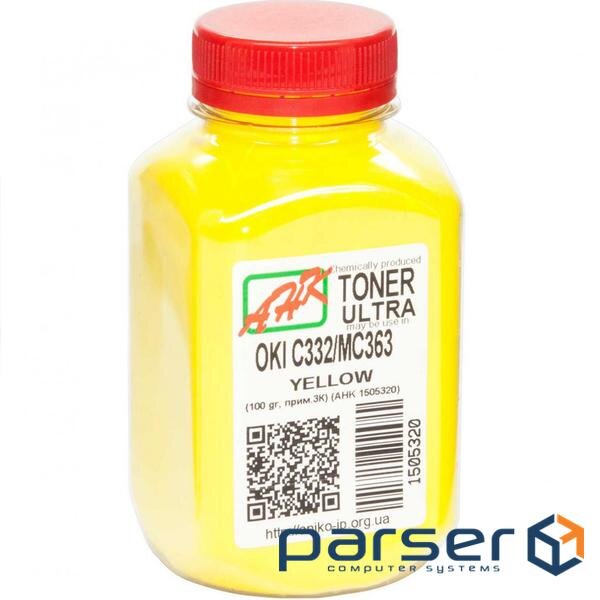 Тонер OKI C332/MC363, 100г Yellow AHK (1505320)