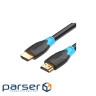 Кабель мультимедійний HDMI M to HDMI M 0.75m V2.0 4K60Hz black Vention (AACBE)