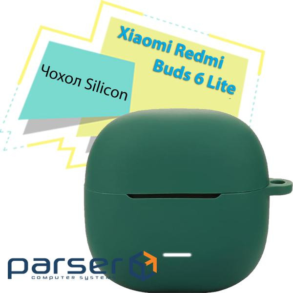Чохол для навушників BeCover Silicon для Xiaomi Redmi Buds 6 Lite Dark Green (713234)