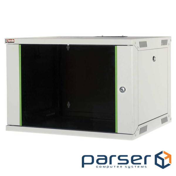 Шкаф настенный 19" 7U 540x450 Eurobox, чорный (LN-EUBOX07U5445-BL-1)