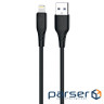 Кабель Proove GridLine USB to Lightning 2.4A (1m) black (CCGL12001101)