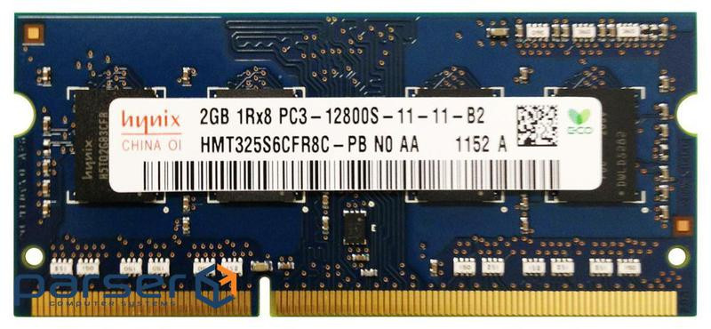 Модуль пам'яті HYNIX SO-DIMM DDR3 1600MHz 2GB (HMT325S6CFR8C-PB)