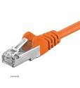 Патч-корд фольгований RJ45 FTP5e 1.5m, patch AWG26 D=5.5mm Gold Protect, оранжевий (75.09.5538-10)