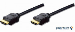 Кабель мультимедийный HDMI to HDMI 2.0m Digitus (AK-330114-020-S)