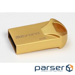 Флешка MIBRAND Hawk 4GB Gold (MI2.0/HA4M1G)