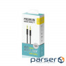 Аудіо-кабель Piko CB-AB11 AUX-AUX 1м , Black (1283126489150)