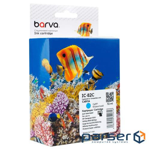 Картридж Barva HP 82 (C4911A) 1400 арк , Cyan (IC-82C)