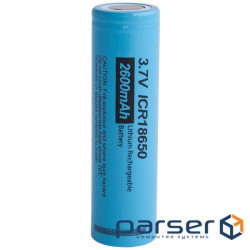 Battery 18650 PKCELL, 2600mAh, 3.7V li-ion ICR, battery, blister 1 pcs (ICR18650 2600)