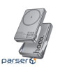 Батарея універсальна HOCO 10000mAh Sunlight PD/20W Magnetic with stand Metal Grey (Q36A / 714987)
