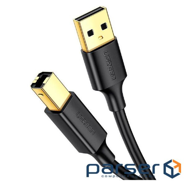 Кабель для принтера USB 2.0 AM/BM 5.0m US135 black Ugreen (10352)