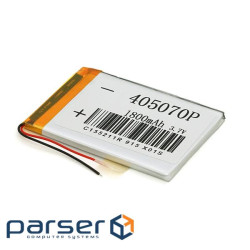 Літій-полімерний акумулятор 4*50*70mm (Li-ion 3.7В 1800мА&middot,год) (405070) ) (405070)