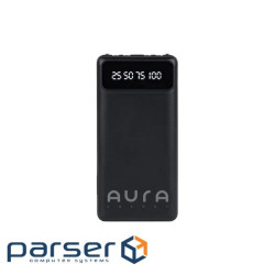 Батарея універсальна AURA NRG10 10000 mAh Black (PBANRG10B)