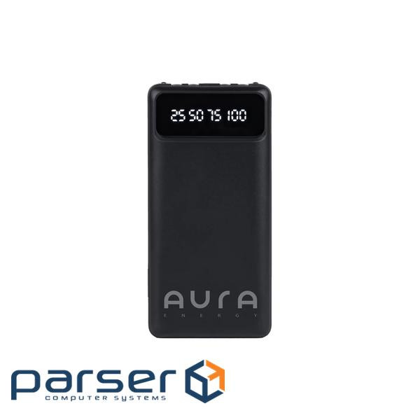 Батарея універсальна AURA NRG10 10000 mAh Black (PBANRG10B)