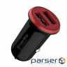 Зарядний пристрій ColorWay 2USB AUTO ID 3.4A (17W) red/black (CW-CHA026-BK)