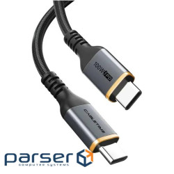 Кабель Cabletime USB Type-C - USB Type-C (M/M) PD 100W, 1 м, Black (CU03L)