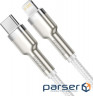 Кабель Baseus Cafule metal Type-C to Lightning PD 20W 1M Білий (CATLJK-A02) (CATLJK-A02 1м )