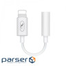Перехідник SkyDolphin AU02 Lightning - 3.5 мм (M/F) White (SDADPT-00017)