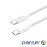 Дата кабель USB-C to USB-C 1.0m 5A 100W white ColorWay (CW-CBPDCC058-WT)