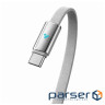 Дата кабель USB-C to USB-C 1.0m 5A 100W ultra-thin gray ColorWay (CW-CBPDCC100-GR)