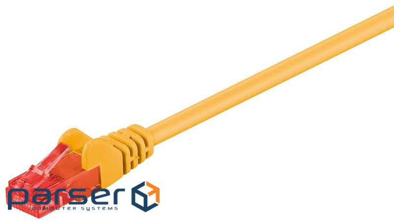 Патч-корд неекранованій RJ45 UTP6 1.0m,patch AWG24 D=5.8mm Gold Protect,жовтий (75.06.8438-10)