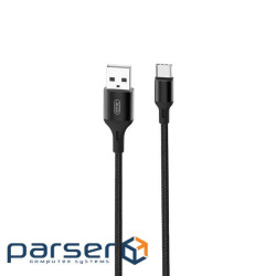 Кабель XO NB143 USB - USB Type-C, (M/M), 2.4A 1 м Black (6920680870684)