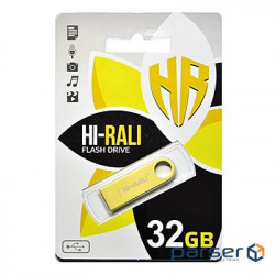 Flash drive Hi-Rali 32 GB Shuttle series Gold (HI-32GBSHGD)