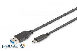 Кабель ASSMANN USB 2.0 (AM/Type-C) 1.8m (AK-300136-018-S)