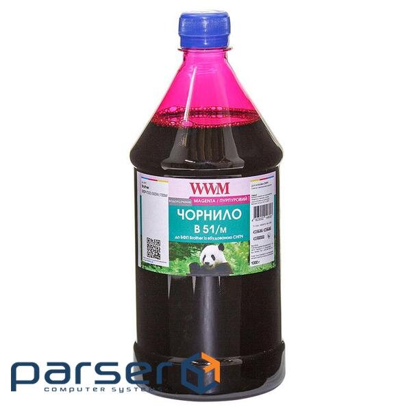 Чорнило WWM Brother DCP-T300/T500W/T700W Magenta 1000г pigmented (B51/M-4)